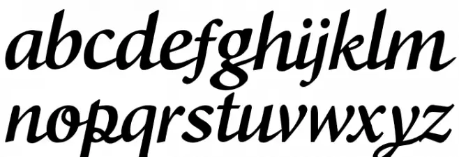 CF Boston Regular Font LOWERCASE