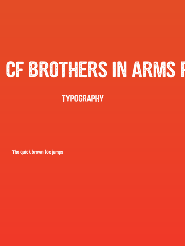 CF Brothers in Arms PERSONAL Regular Poster