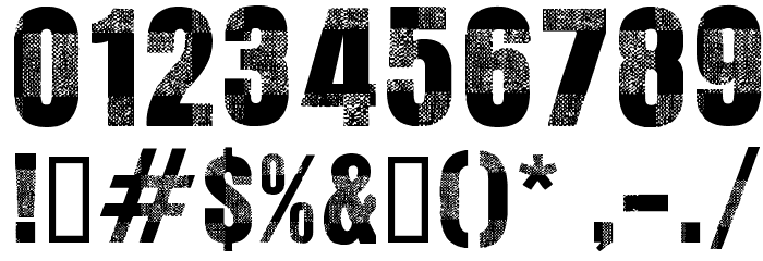 CF Bucherons Regular Font OTHER CHARS