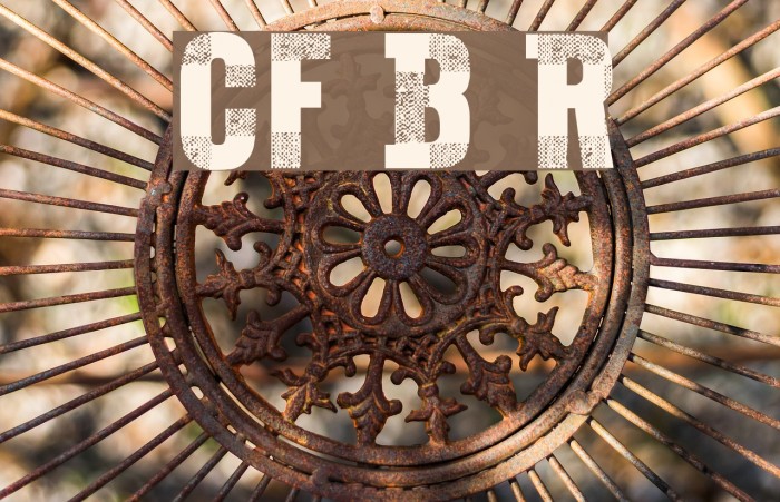 CF Bucherons Regular Font examples