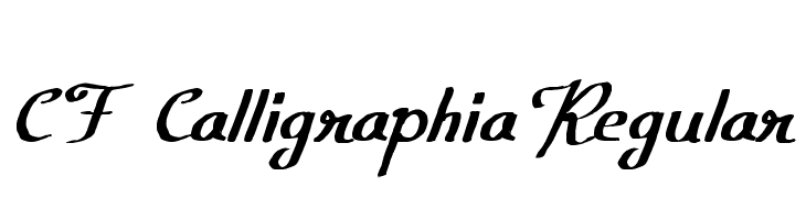 CF Calligraphia Regular  フリーフォントのダウンロード