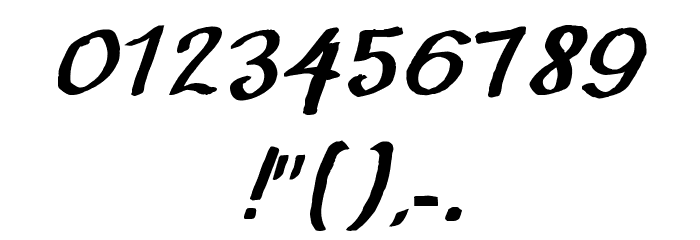 CF Calligraphia Regular Font OTHER CHARS
