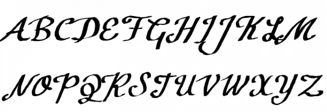 CF Calligraphia Regular Schriftart Groß