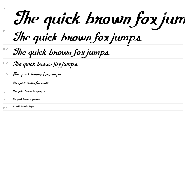 CF Calligraphia Regular Waterfall