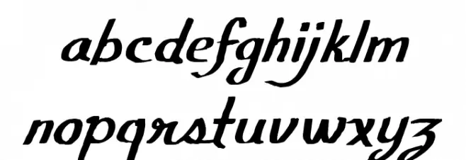 CF Calligraphia Regular Fonte MINÚSCULAS