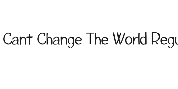 CF Cant Change The World Regular Logo