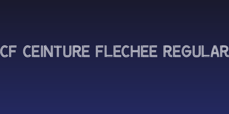 CF Ceinture Flechee Regular Social Header