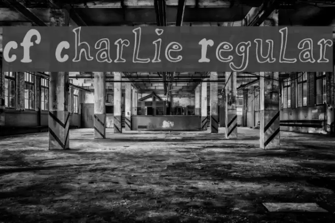 CF Charlie Regular Font examples