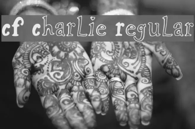 CF Charlie Regular Font examples