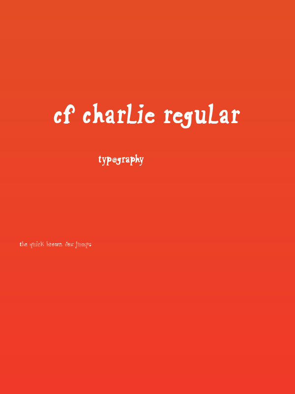 CF Charlie Regular Poster