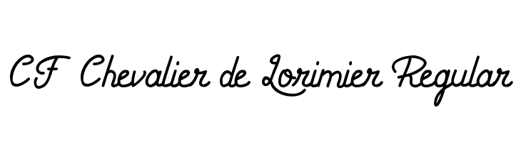 CF Chevalier de Lorimier Regular  Frei Schriftart Herunterladen
