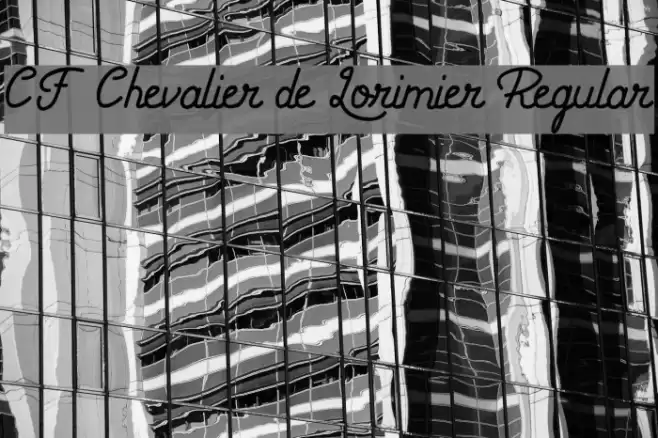 CF Chevalier de Lorimier Regular Font examples