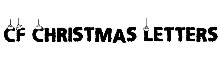 CF Christmas Letters Font