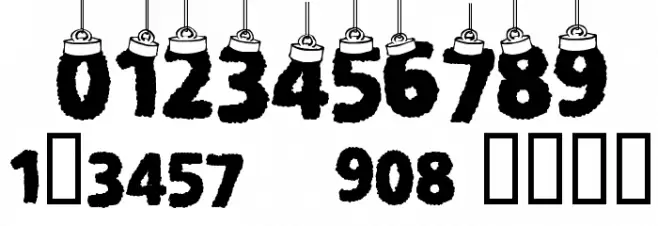 CF Christmas Letters Font OTHER CHARS