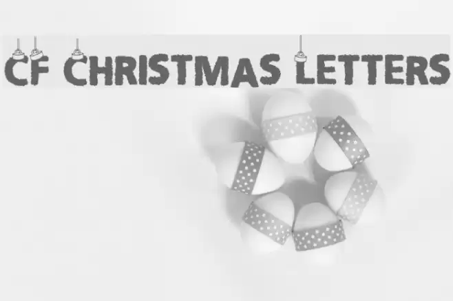 CF Christmas Letters Font examples