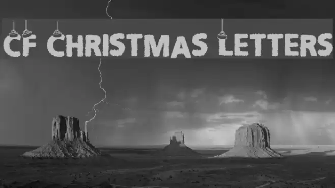 CF Christmas Letters Font examples