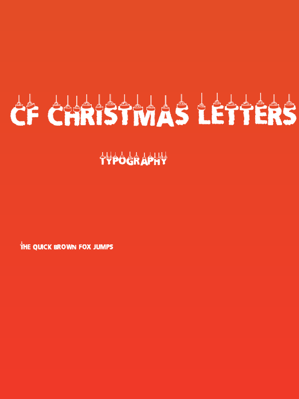 CF Christmas Letters Poster