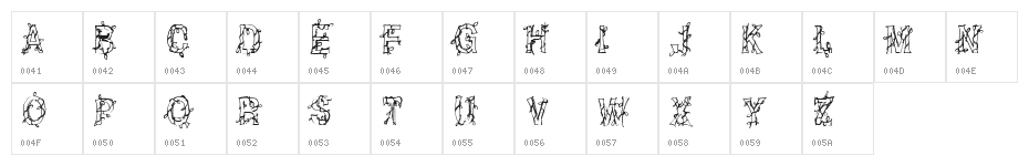 CF Christmas Shit Regular Character Map