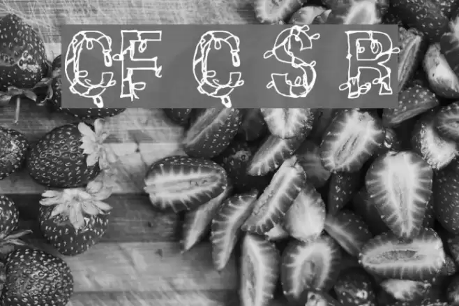CF Christmas Shit Regular Schriftart examples