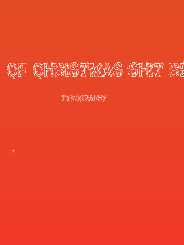 CF Christmas Shit Regular Poster