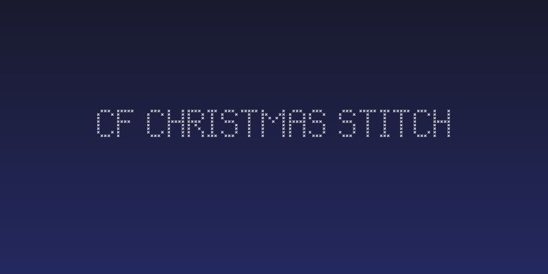 CF Christmas Stitch Social Header