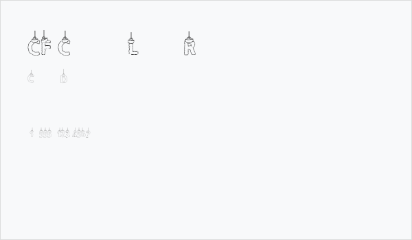 CF Chritsmas Letters Regular Business Card