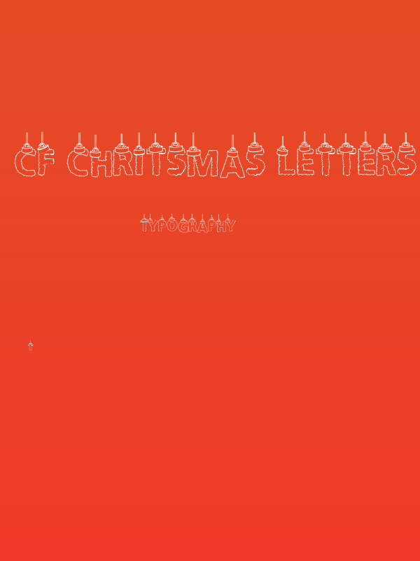 CF Chritsmas Letters Regular Poster