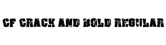 CF Crack and Bold Regular  les polices de caractères gratuit tlcharger