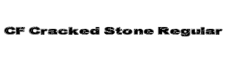 CF Cracked Stone Regular Font