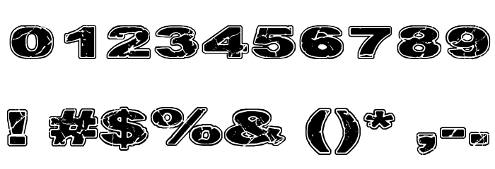 CF Cracked Stone Regular Font OTHER CHARS