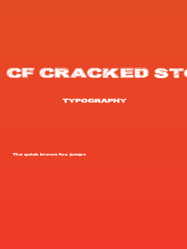 CF Cracked Stone Regular Poster