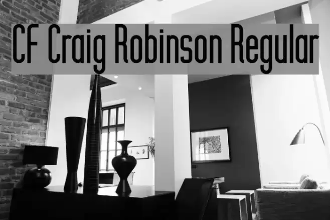 CF Craig Robinson Regular Font examples