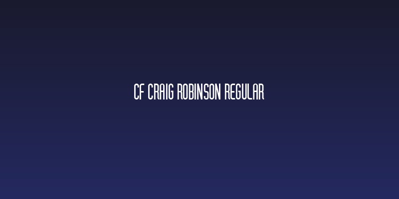 CF Craig Robinson Regular Social Header