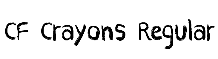 CF Crayons Regular  Fuentes Gratis Descargar