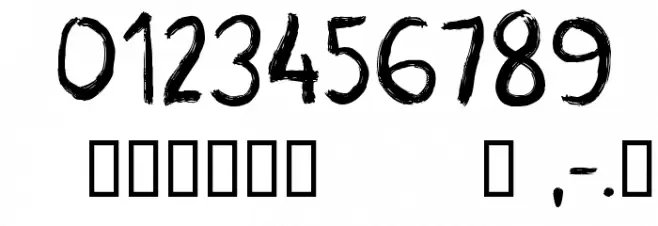 CF Crayons Regular Font OTHER CHARS