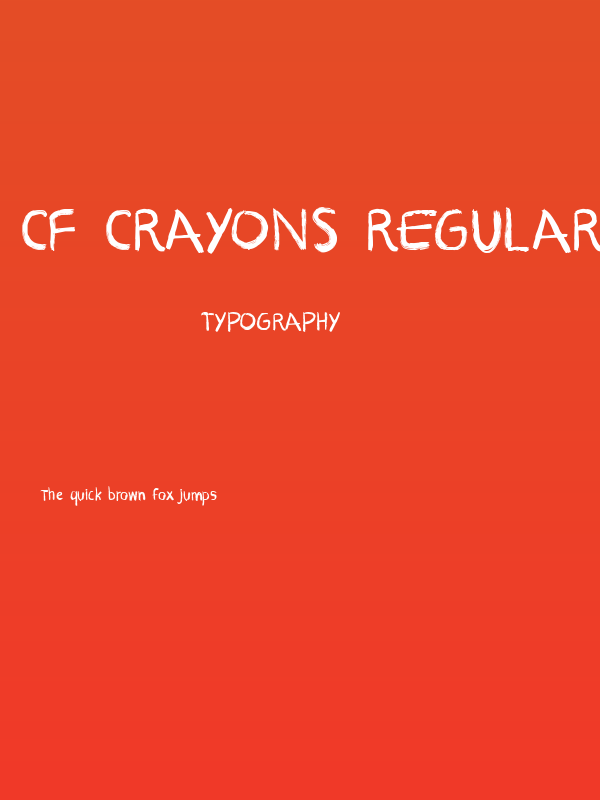 CF Crayons Regular Poster