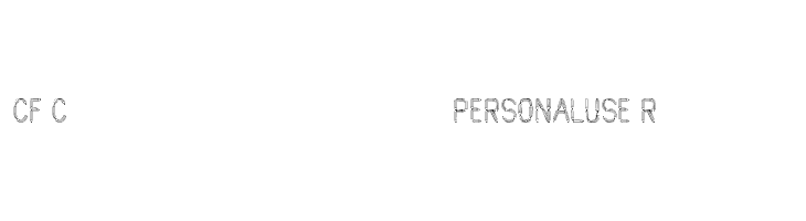 CF Crayons de plomb PERSONALUSE Regular Font