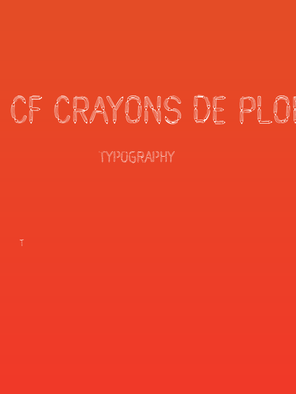 CF Crayons de plomb PERSONALUSE Regular Poster