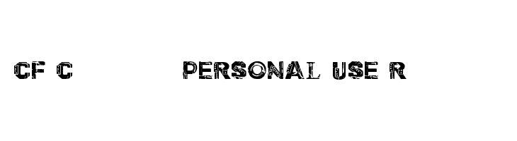 CF Cyborg PERSONAL USE Regular  免费字体下载
