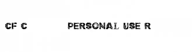 CF Cyborg PERSONAL USE Regular  नि: शुल्क फ़ॉन्ट्स डाउनलोड