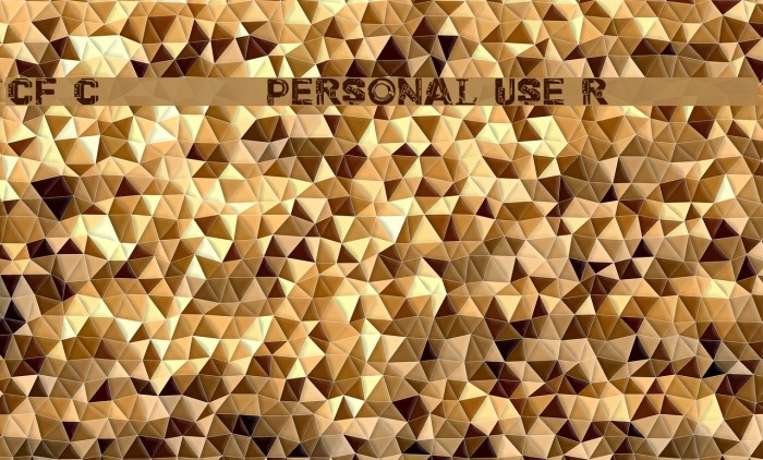 CF Cyborg PERSONAL USE Regular Font examples
