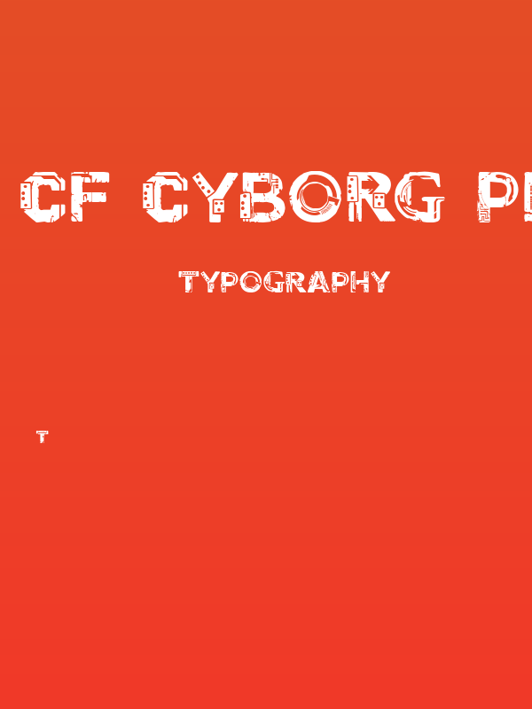 CF Cyborg PERSONAL USE Regular Poster