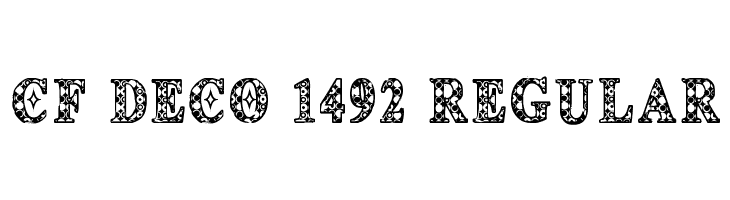 CF Deco 1492 Regular Font