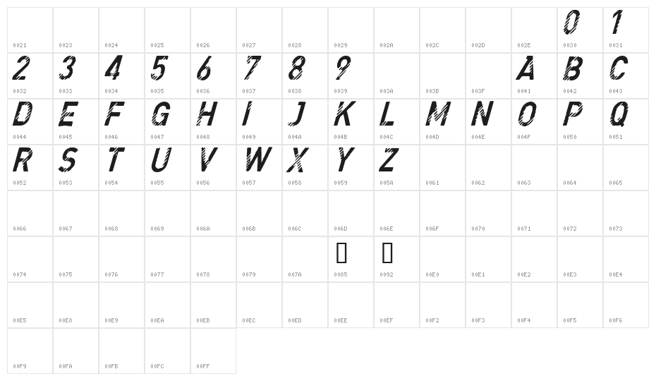 CF Denim Jeans Regular Character Map