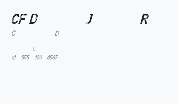 CF Denim Jeans Regular Business Card