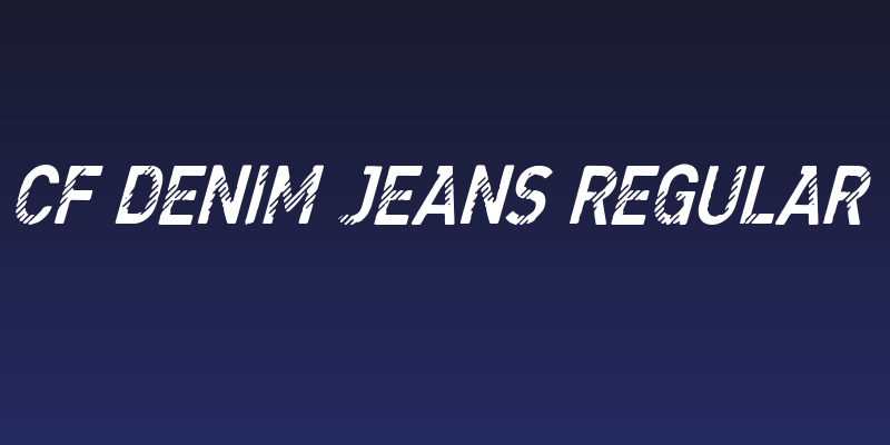 CF Denim Jeans Regular Social Header