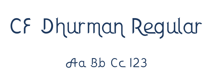 CF Dhurman Regular Font Preview