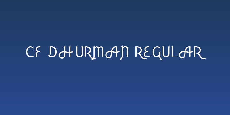 CF Dhurman Regular Social Header
