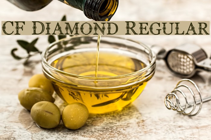 CF Diamond Regular Font examples