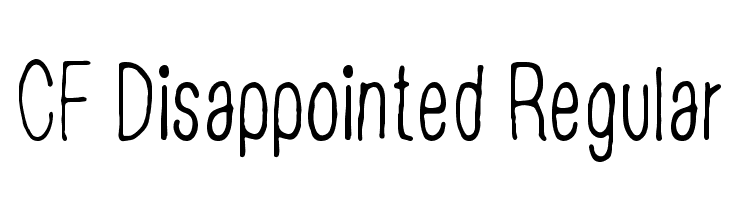 CF Disappointed Regular Font